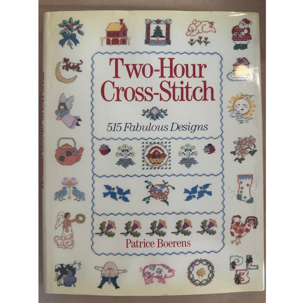 Sterling Two-Hour Country Cross-Stitch Book Susie Steadman 500+ Designs Multi
